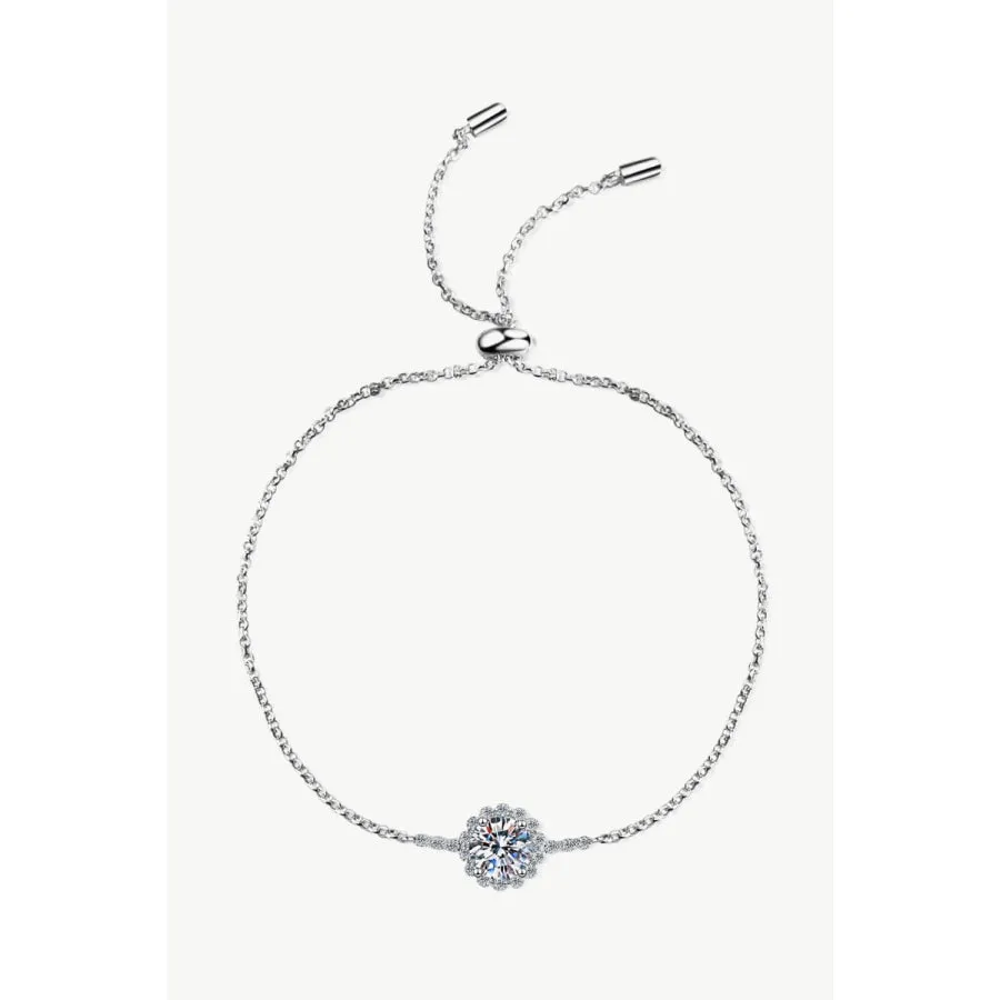 1 Carat Moissanite Chain Bracelet