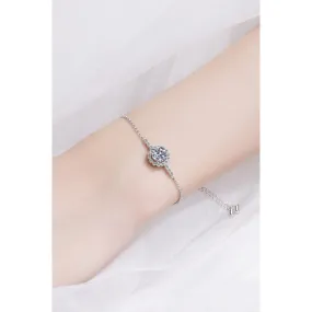 1 Carat Moissanite Chain Bracelet