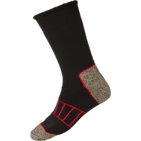 1 x Mens Explorer Copper Crew Socks Black / Grey Marle