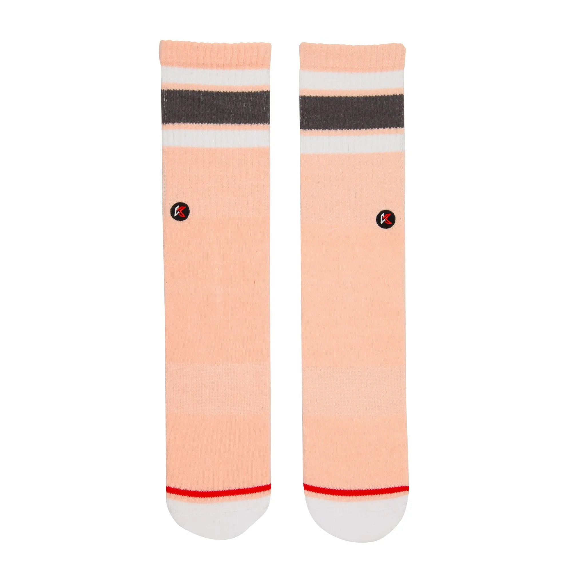 3 Pack Salmon Crew Sock