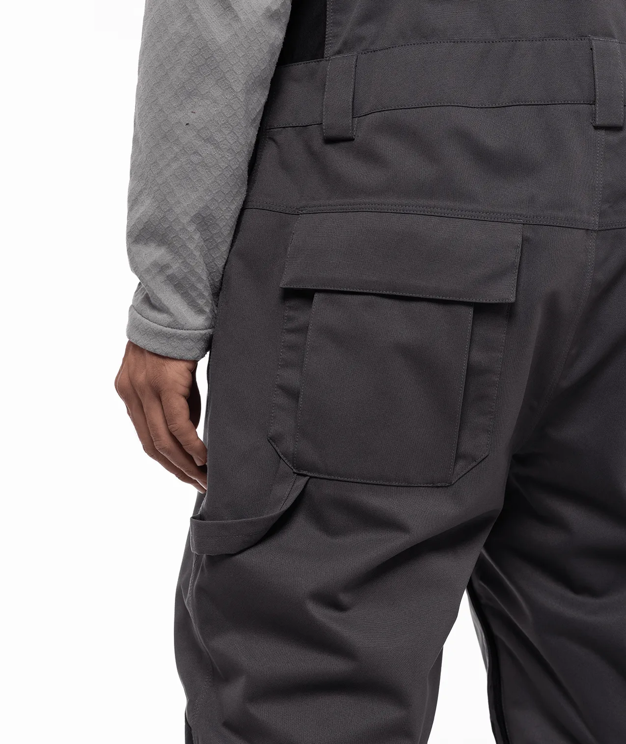 686 Hot Lap Insulated Bib Snowboard Pants Charcoal Colorblock 2024