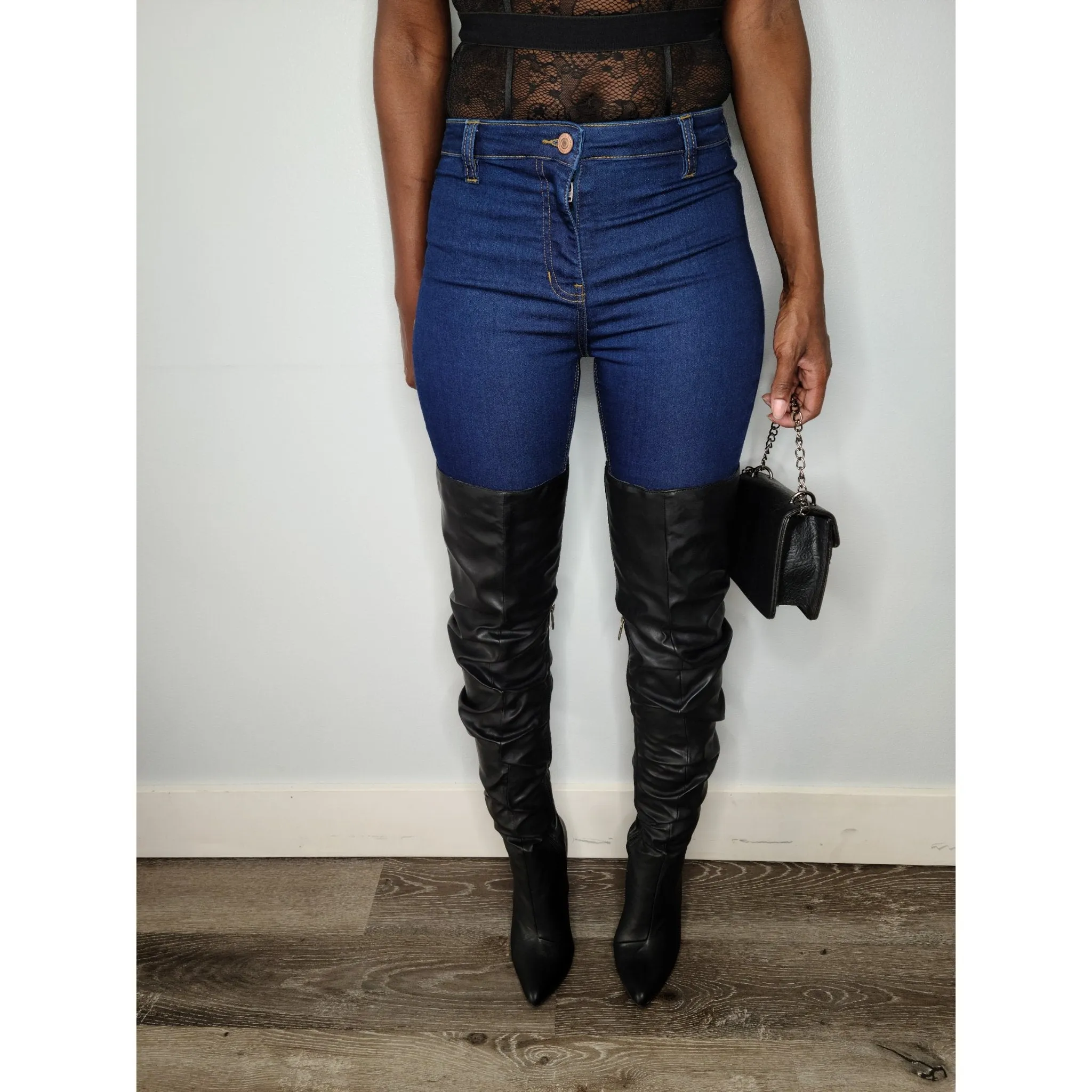 Adore You Ruched Thigh High Boots