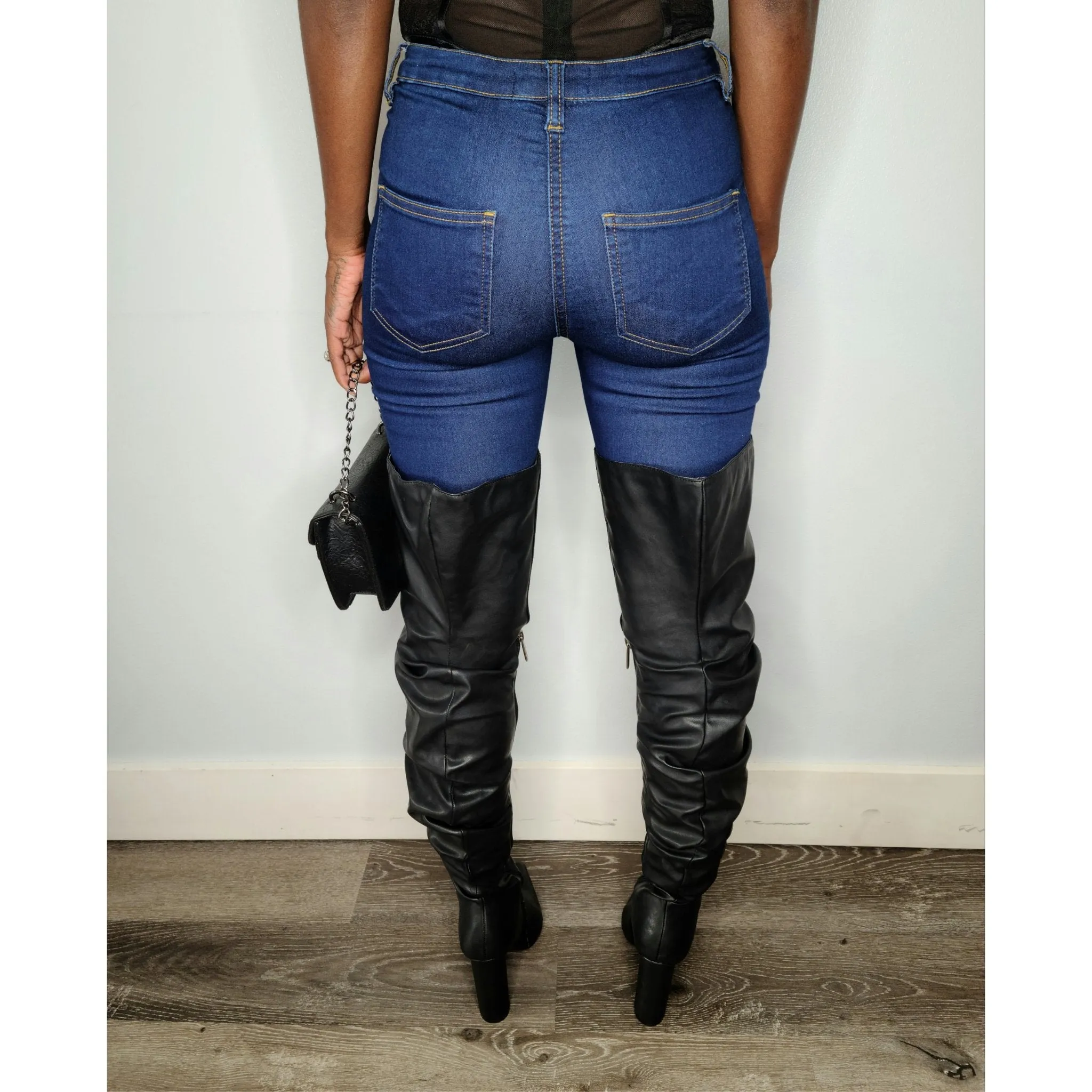 Adore You Ruched Thigh High Boots