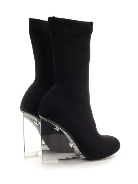 Alexander Mcqueen Black "Shard" ankle boot