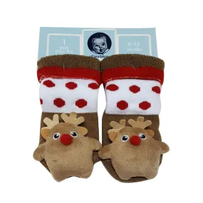 Animal "Rattle" Socks - X'mas Elk Special Offer