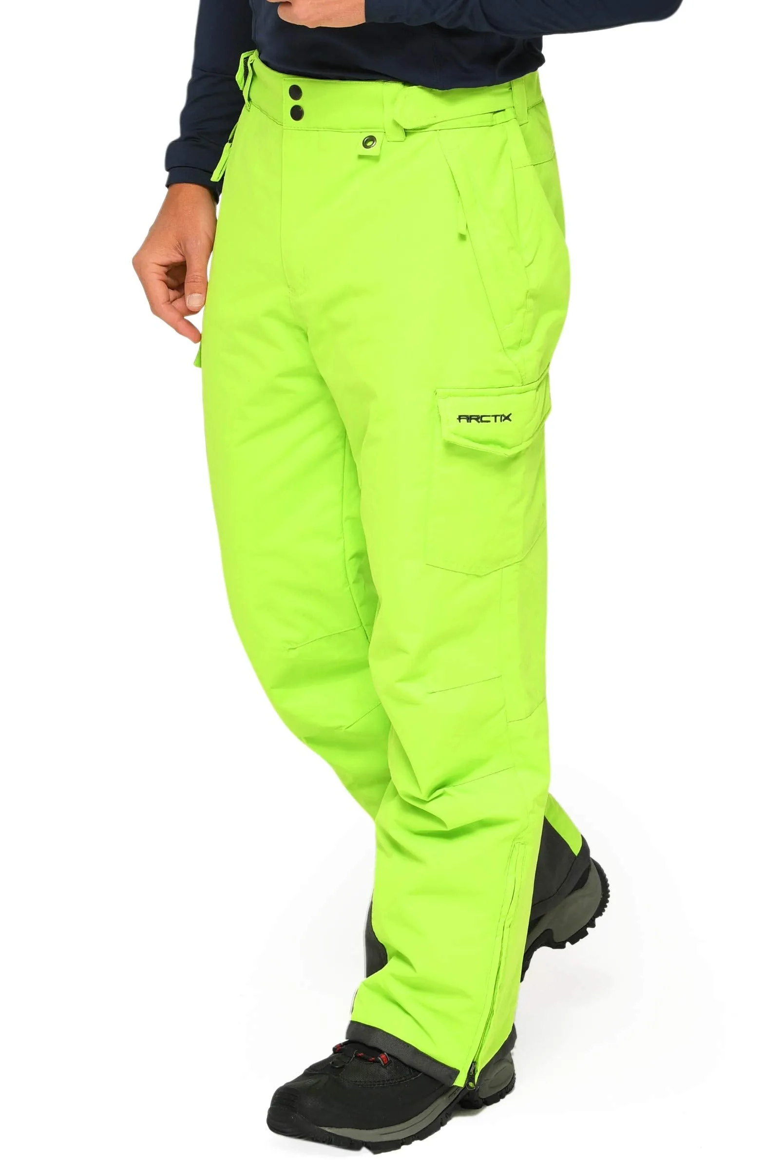 Arctix Men's SHORT Snow Sports Cargo Pant 30" Lime