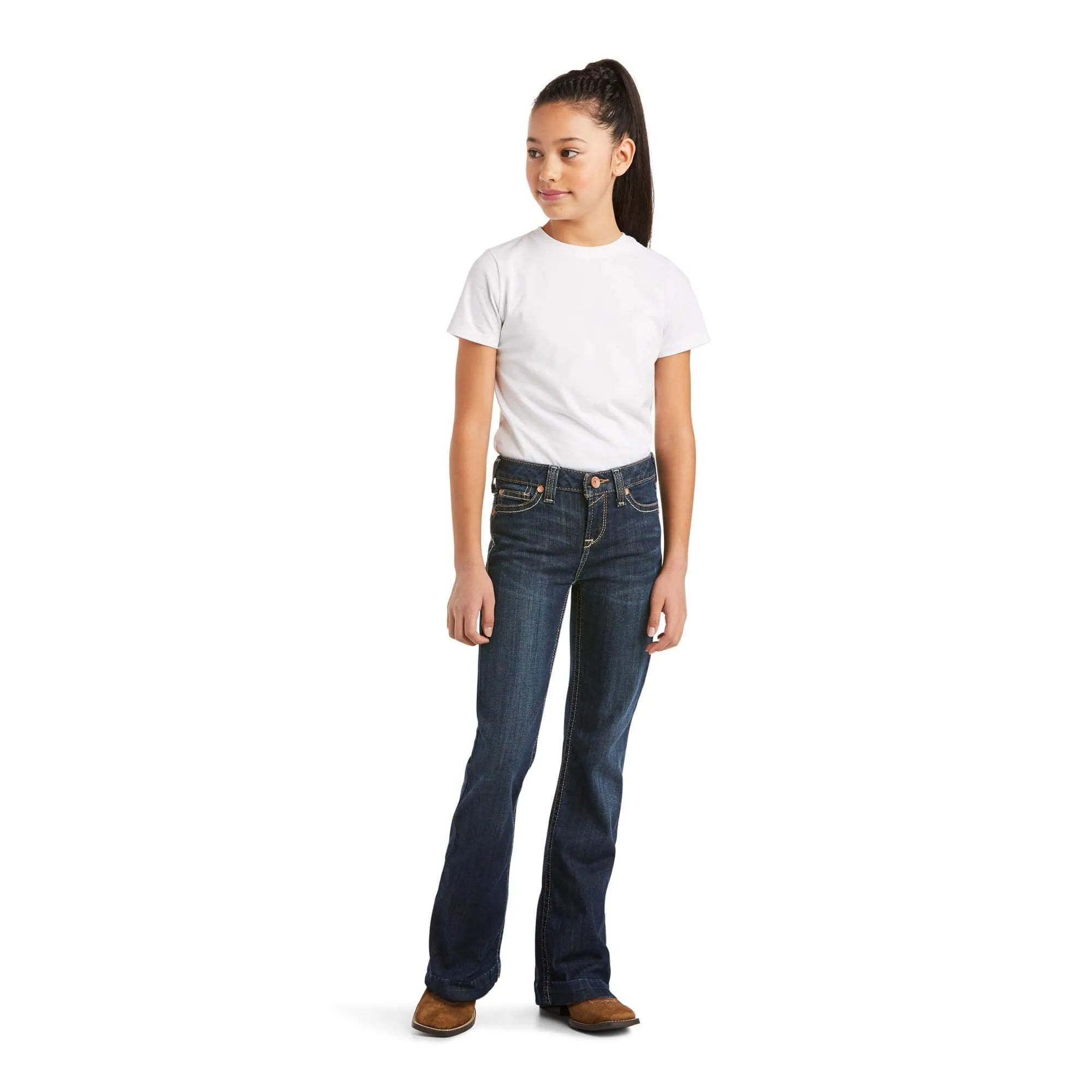 Ariat Girl's REAL Kimberly Wide Leg Stretch Trouser Jeans 10036857