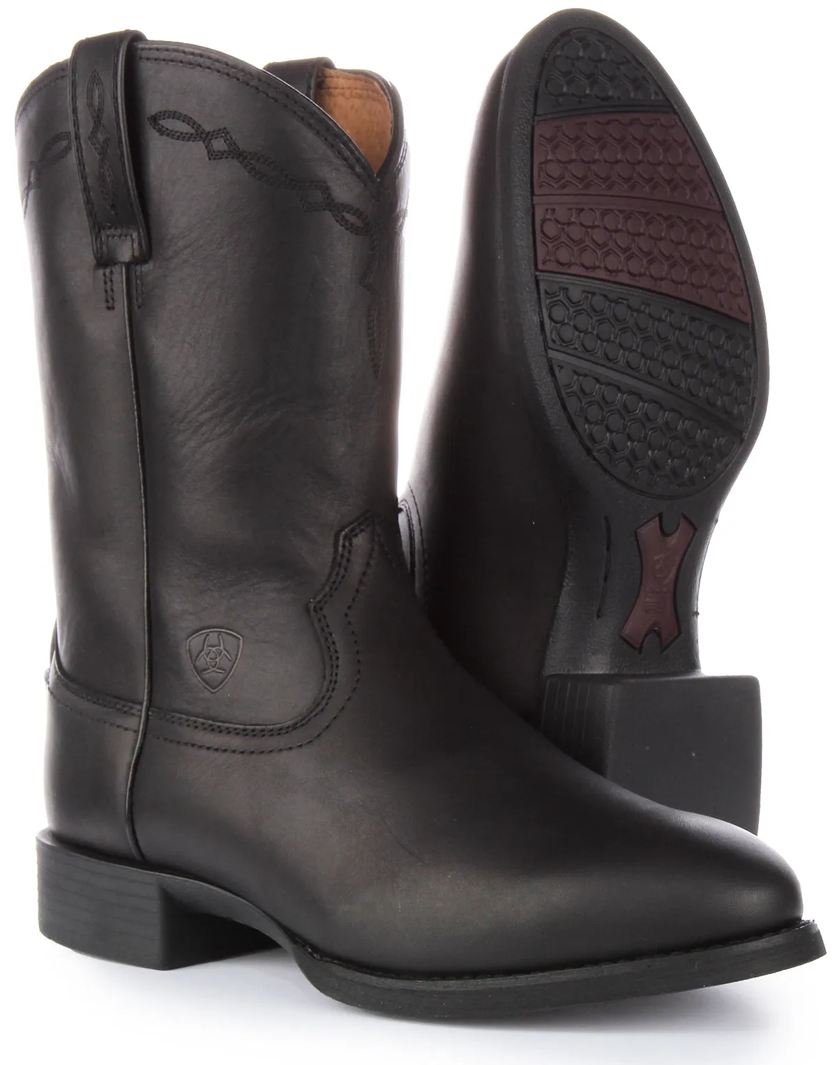 Ariat Heritage Roper In Black For Men