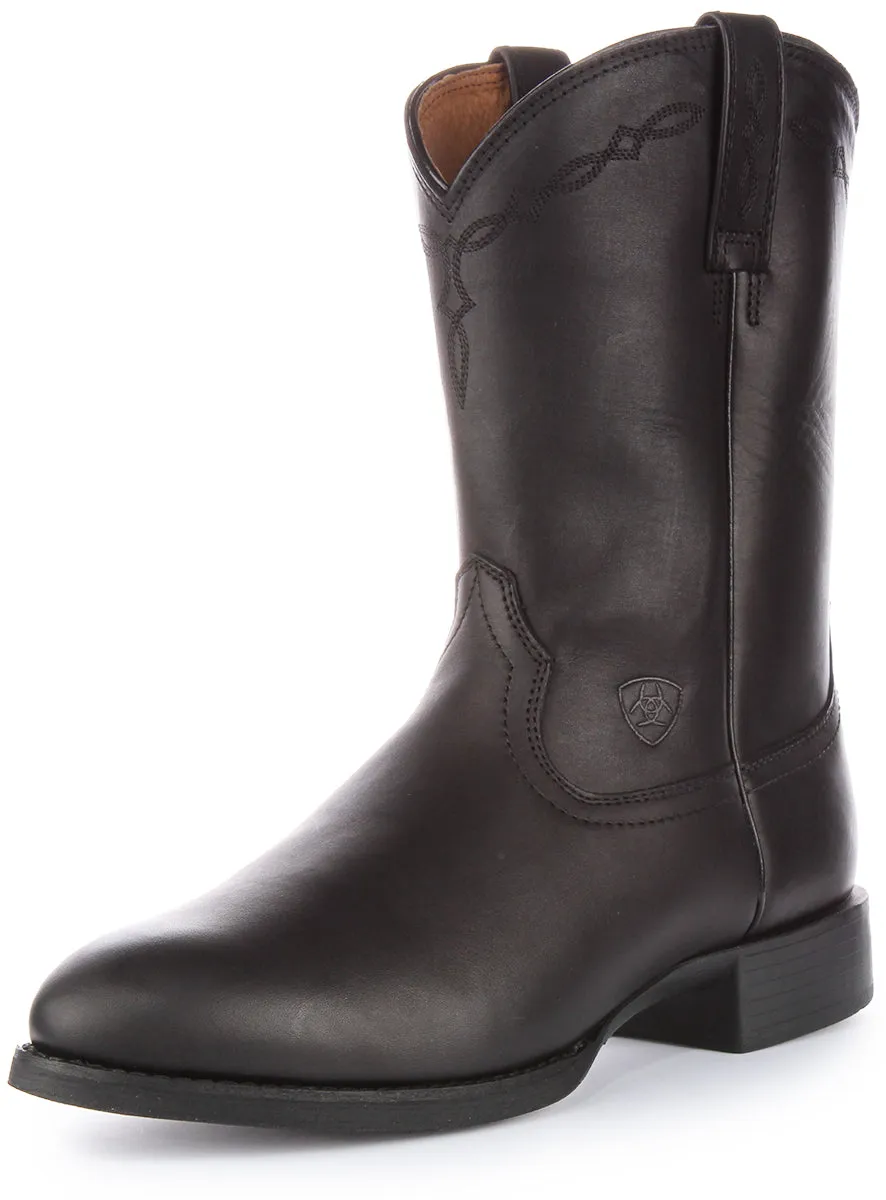 Ariat Heritage Roper In Black For Men