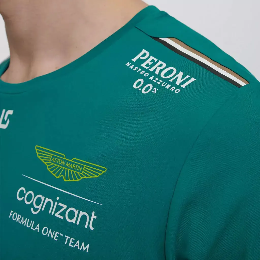 Aston Martin Cognizant F1 2023 Men's Lance Stroll Team T-Shirt- Green