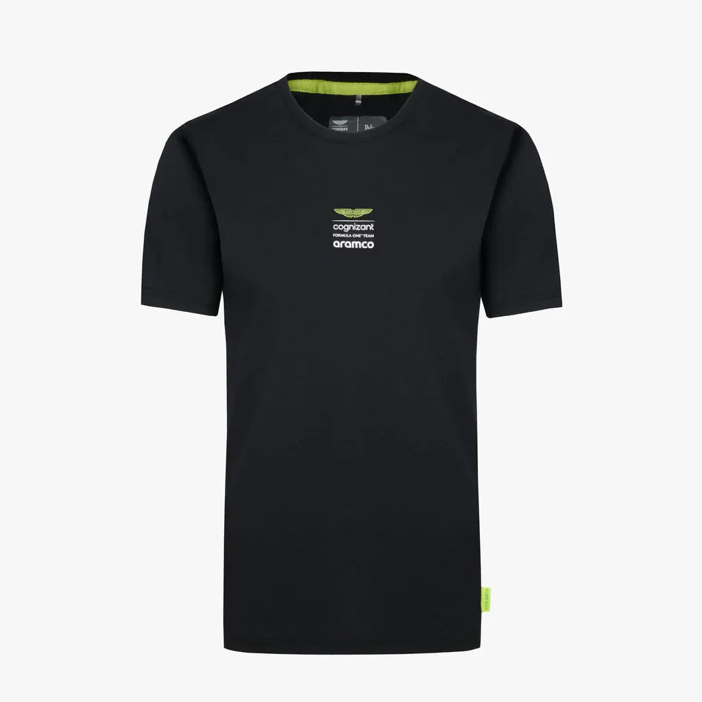 Aston Martin Cognizant F1 Men's Lifestyle Logo T-Shirt - Lime/Green/Black