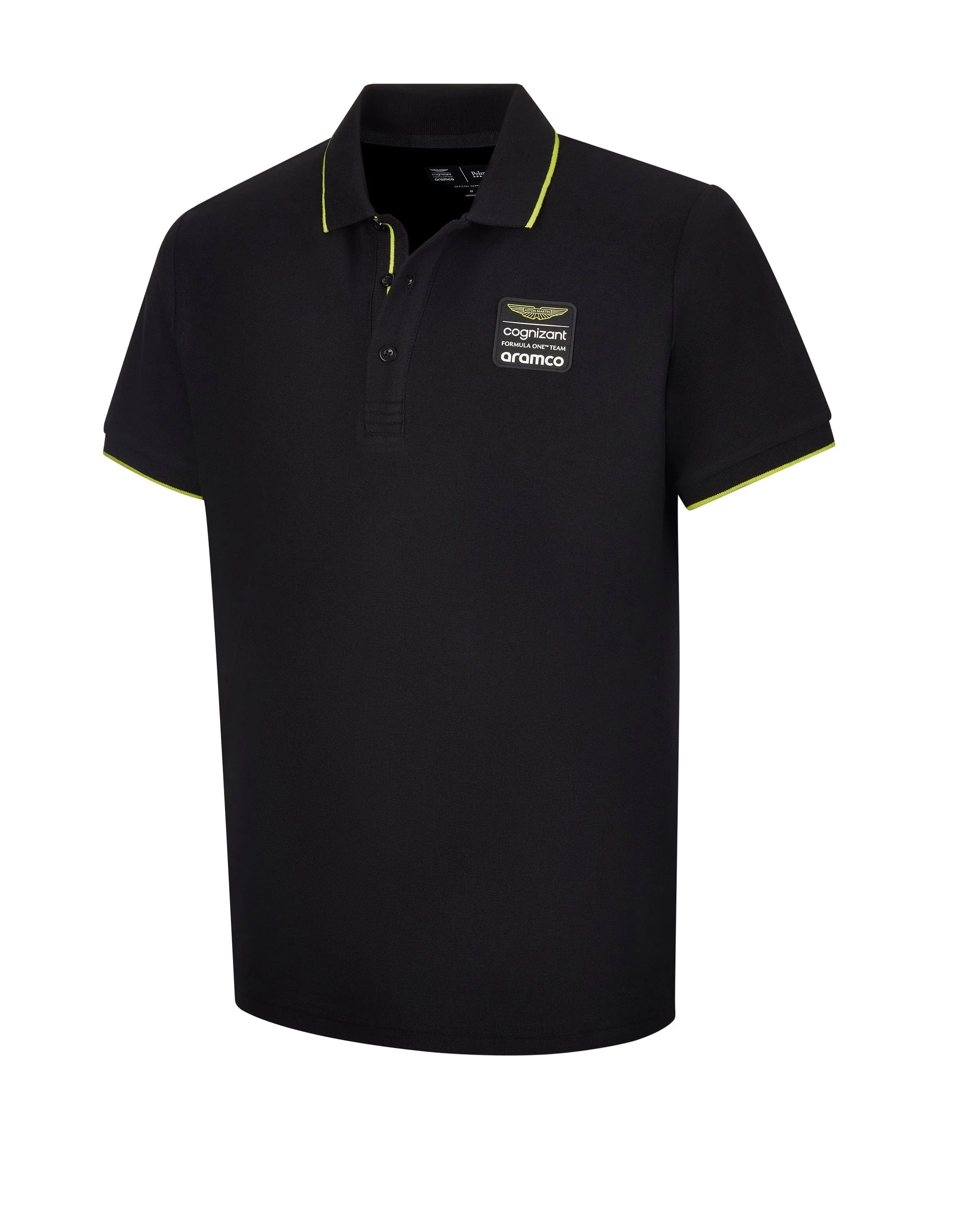 Aston Martin Cognizant F1 Men's Lifestyle Polo Shirt - Black