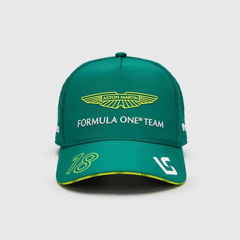 Aston Martin F1 2024 Kids Lance Stroll Team Hat- Youth Green