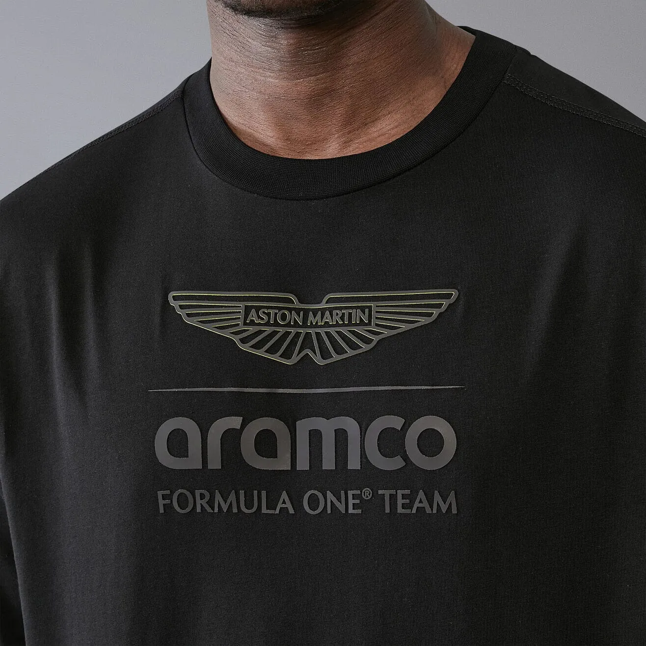 Aston Martin F1 Fanwear Stealth Logo T-Shirt - Black