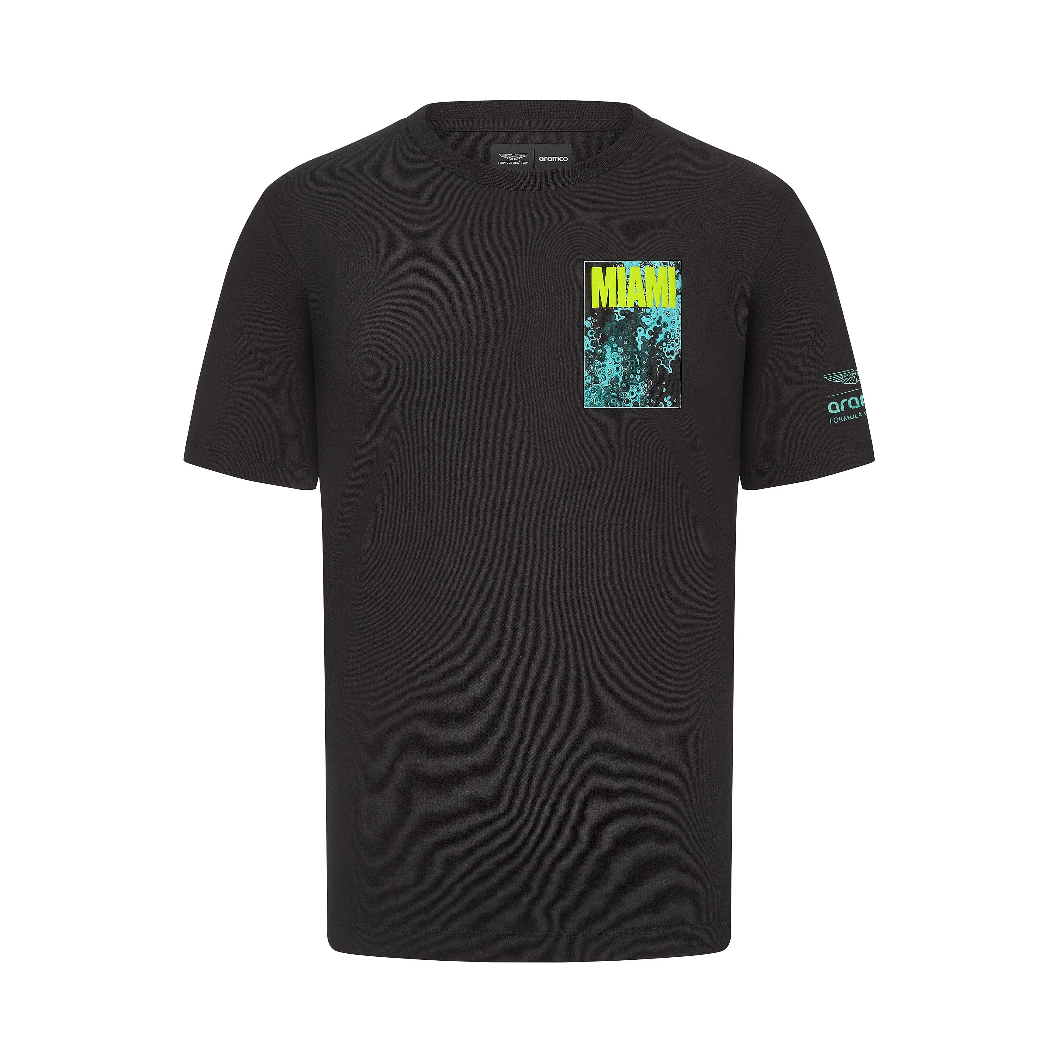 Aston Martin F1 Men's Limited Edition Miami GP Graphic T-Shirt - Night Storm