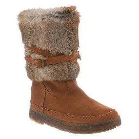 Bearpaw Women Kara Round Toe Fur Snow Boot Hickory