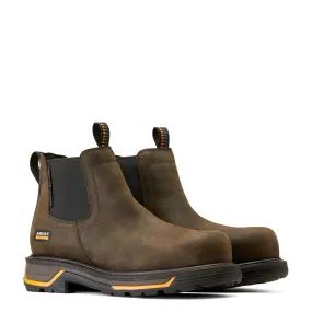 Big Rig Chelsea Waterproof Composite Toe Work Boot Iron Coffee