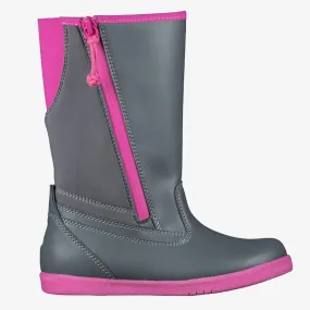 Billy Rain Boots (Grey/Fuchsia)