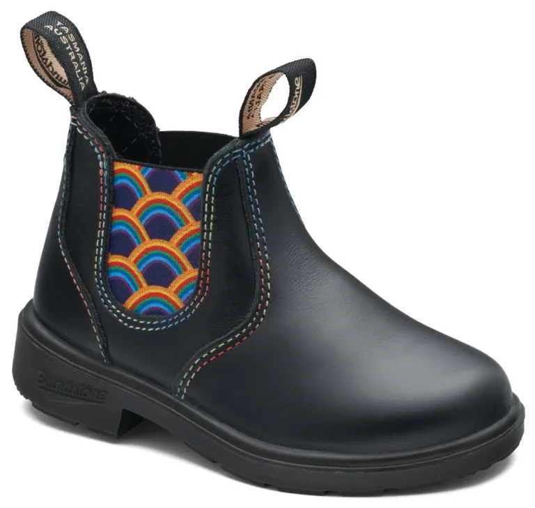 Blundstone 2254 Kids Rainbow Elastic Black