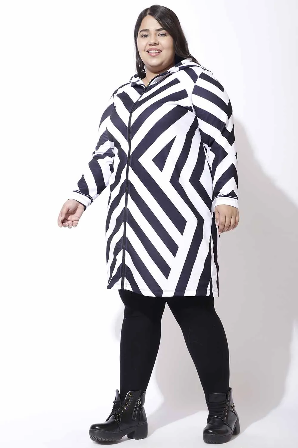 Bodycon Stripe Jacket Dress