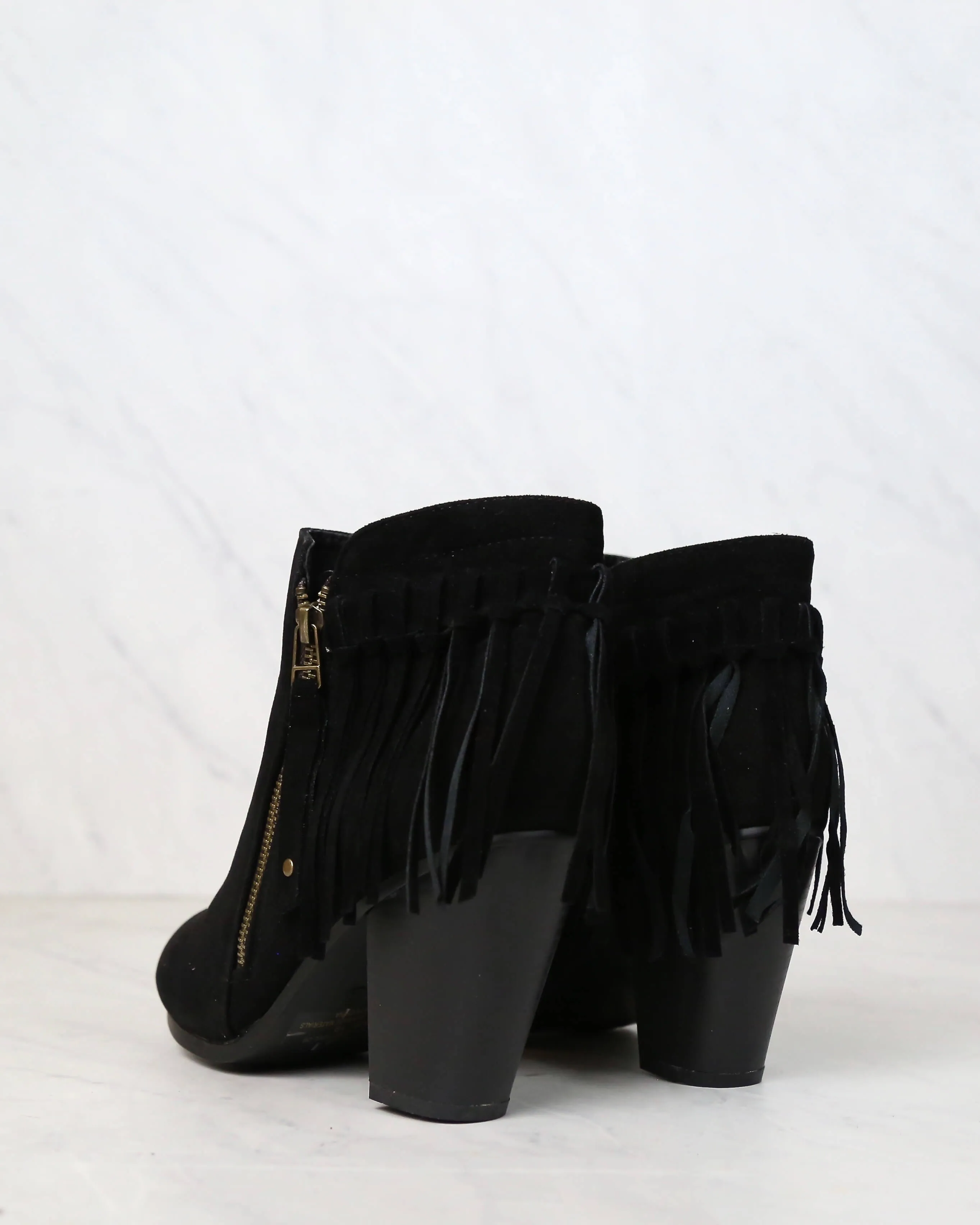 Boho Fringe Ankle Booties in More Colors