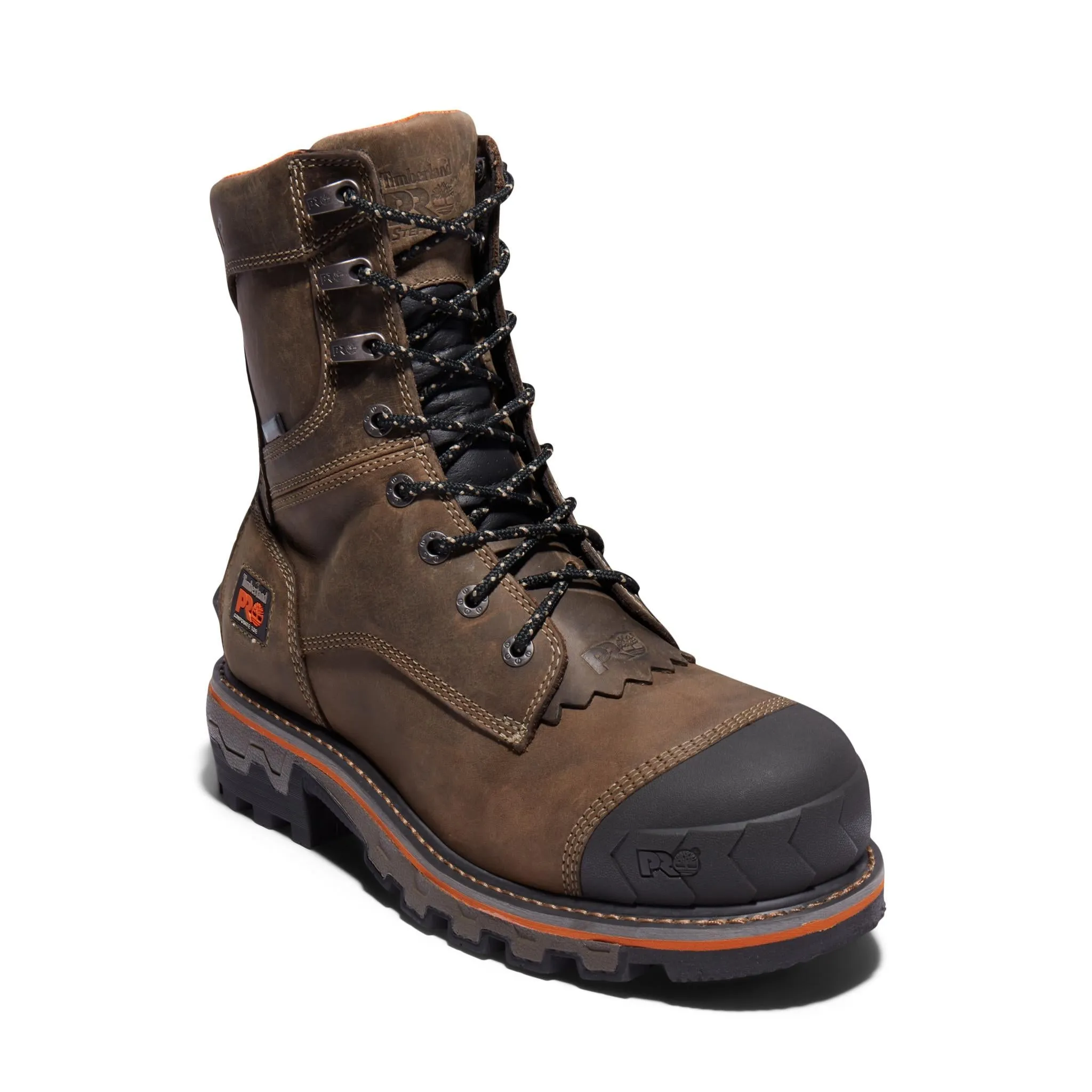 Boondock HD 8 Inch Composite-Toe Waterproof Work Boot Brown