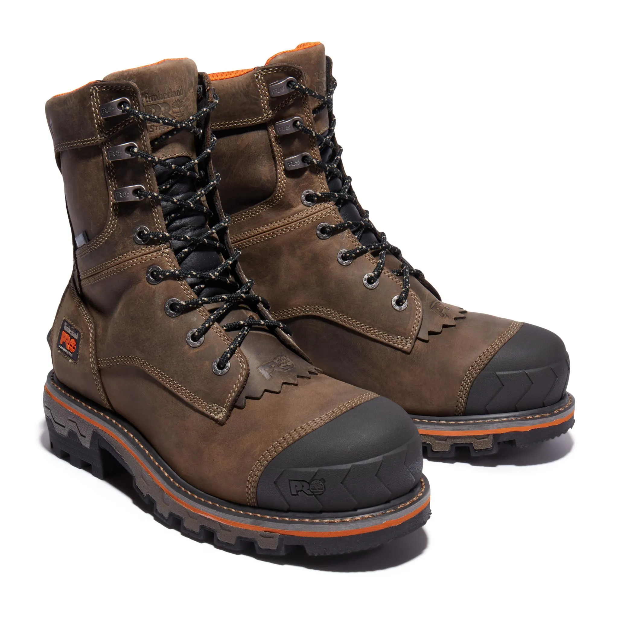 Boondock HD 8 Inch Composite-Toe Waterproof Work Boot Brown