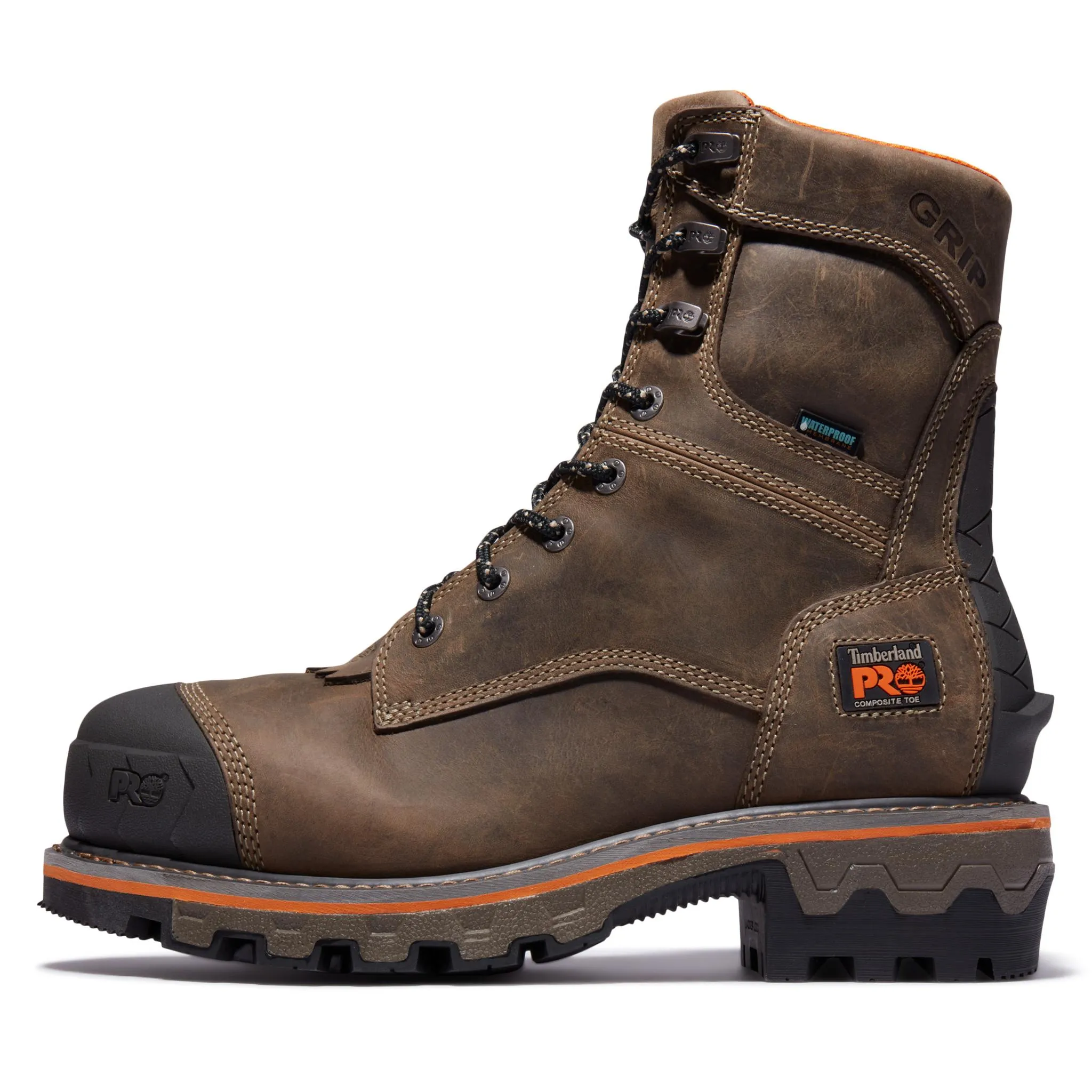 Boondock HD 8 Inch Composite-Toe Waterproof Work Boot Brown