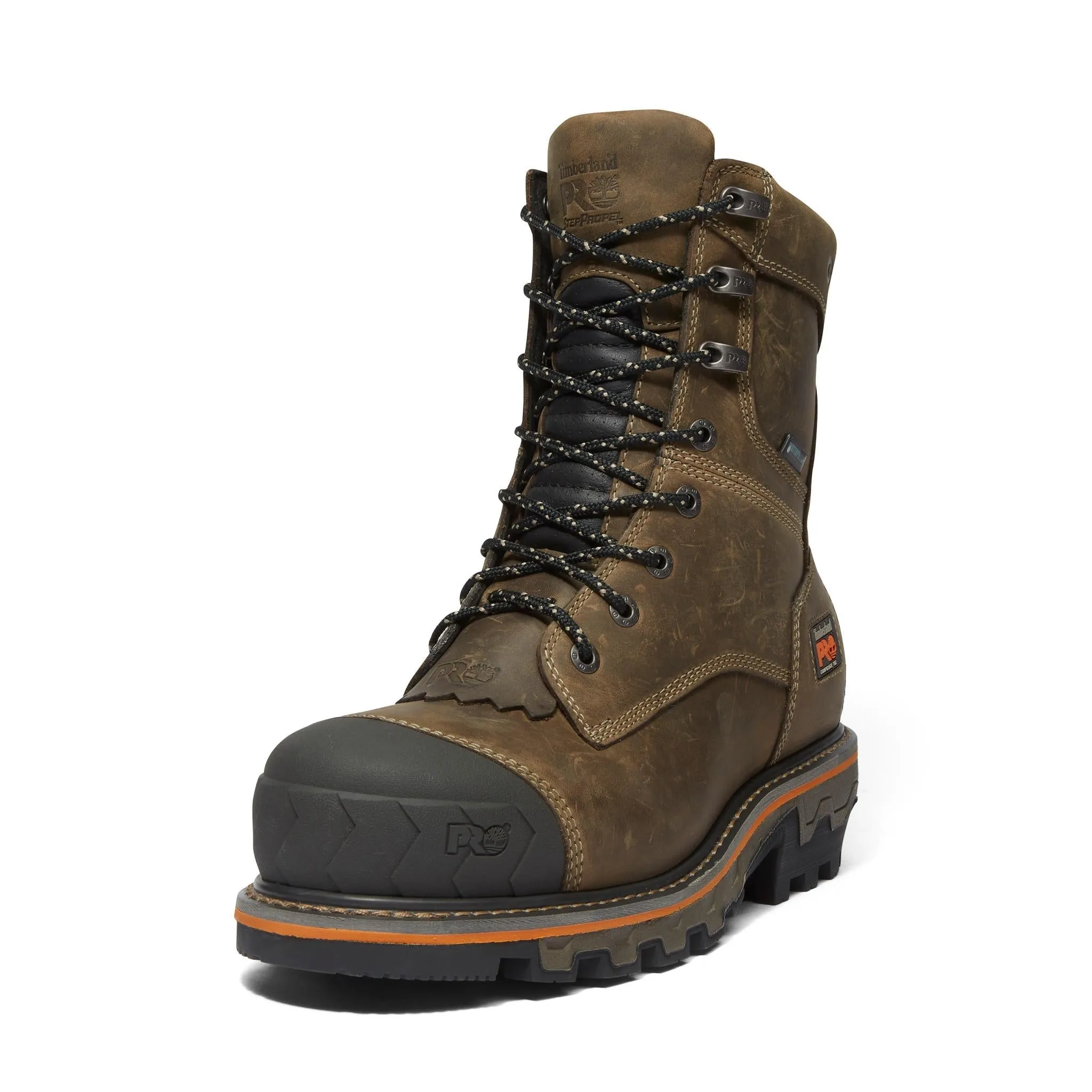 Boondock HD 8 Inch Composite-Toe Waterproof Work Boot Brown