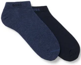 Boss 2 Pair Short Socks In Navy Blue For Men