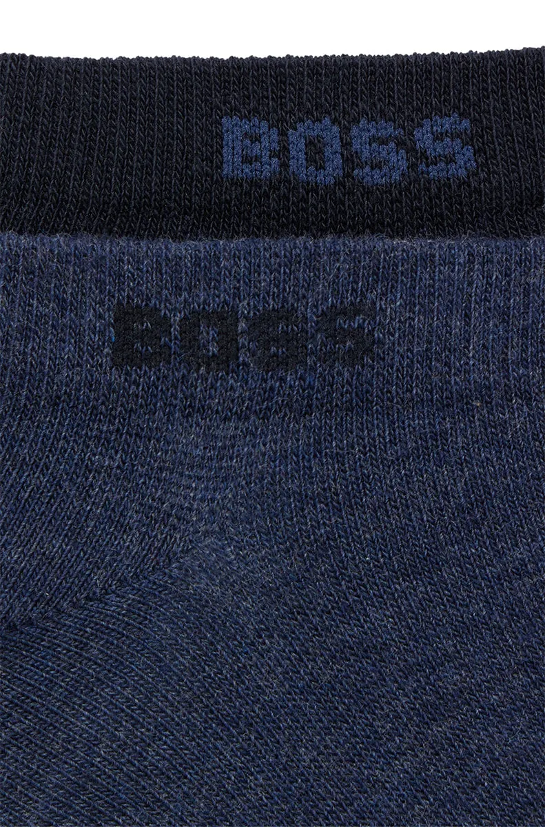 Boss 2 Pair Short Socks In Navy Blue For Men