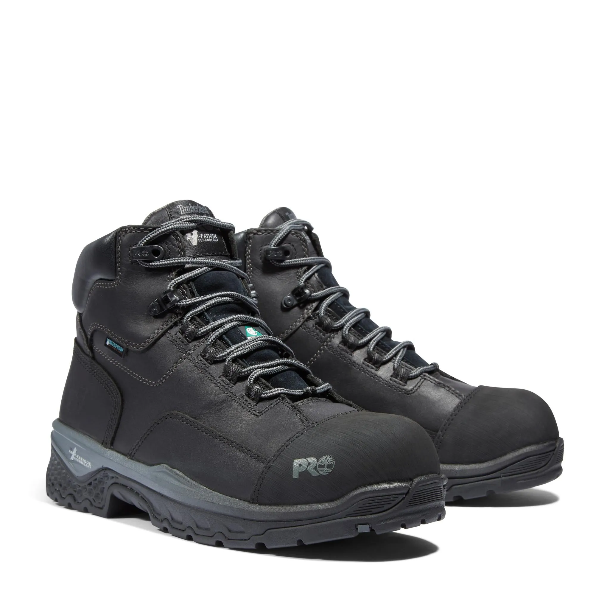 Bosshog 6 Inch Composite-Toe Waterproof PR Work Boot Black