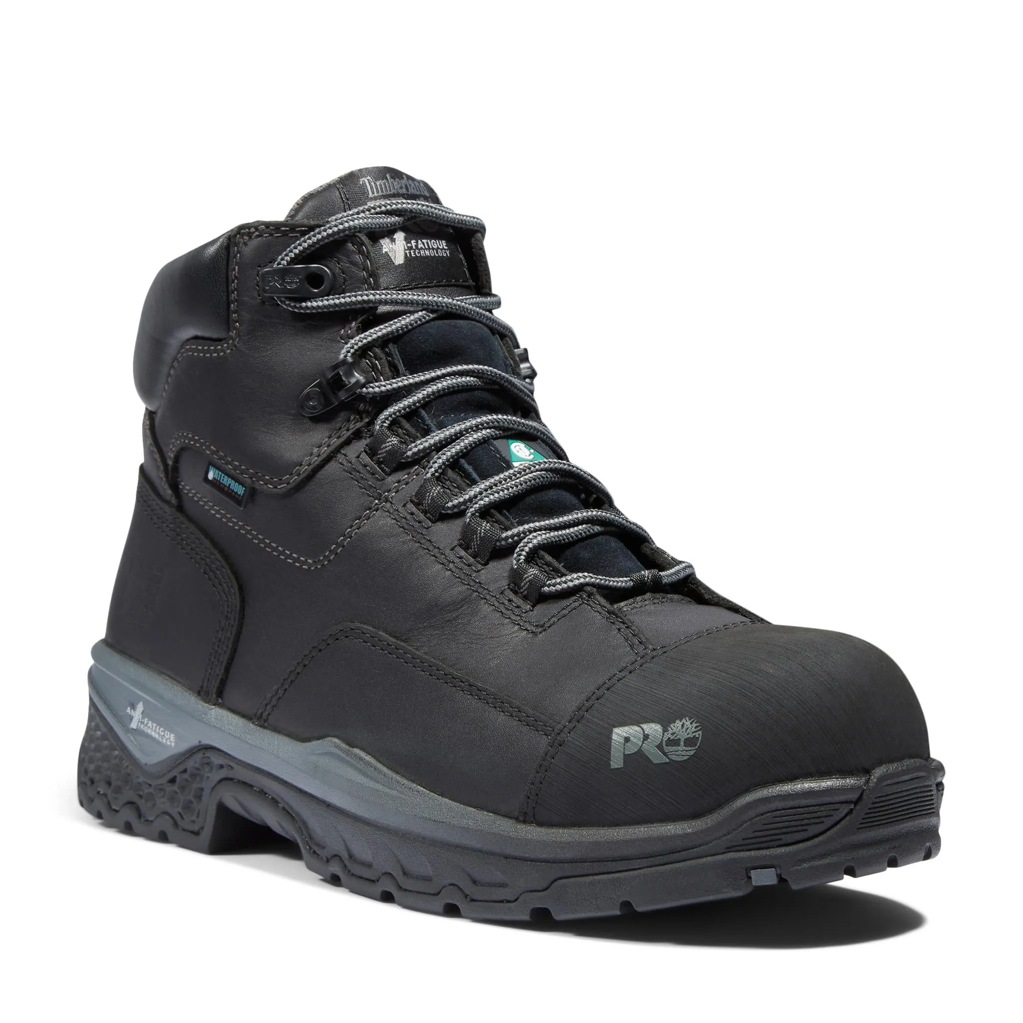 Bosshog 6 Inch Composite-Toe Waterproof PR Work Boot Black