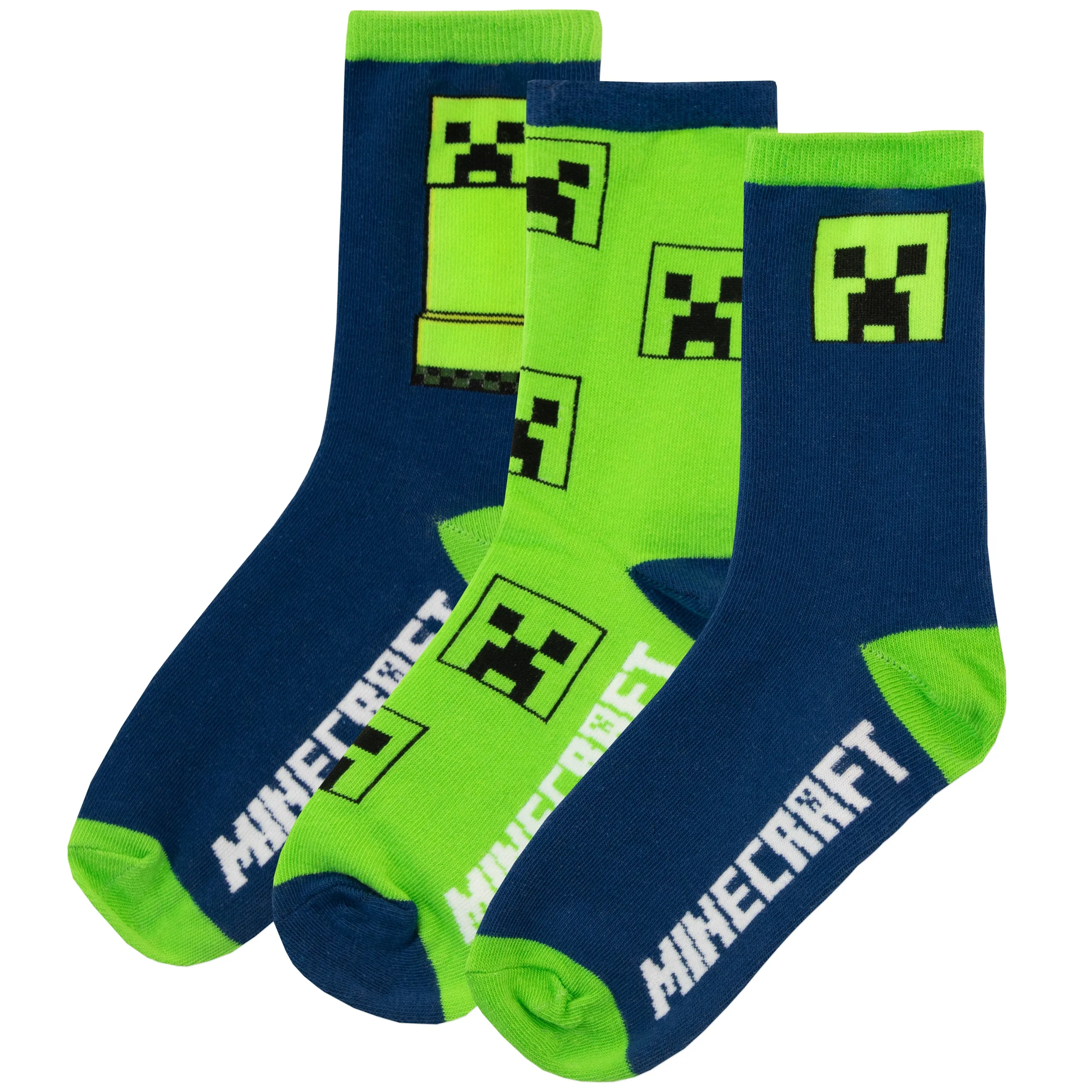 Boys Minecraft Socks Pack of 3