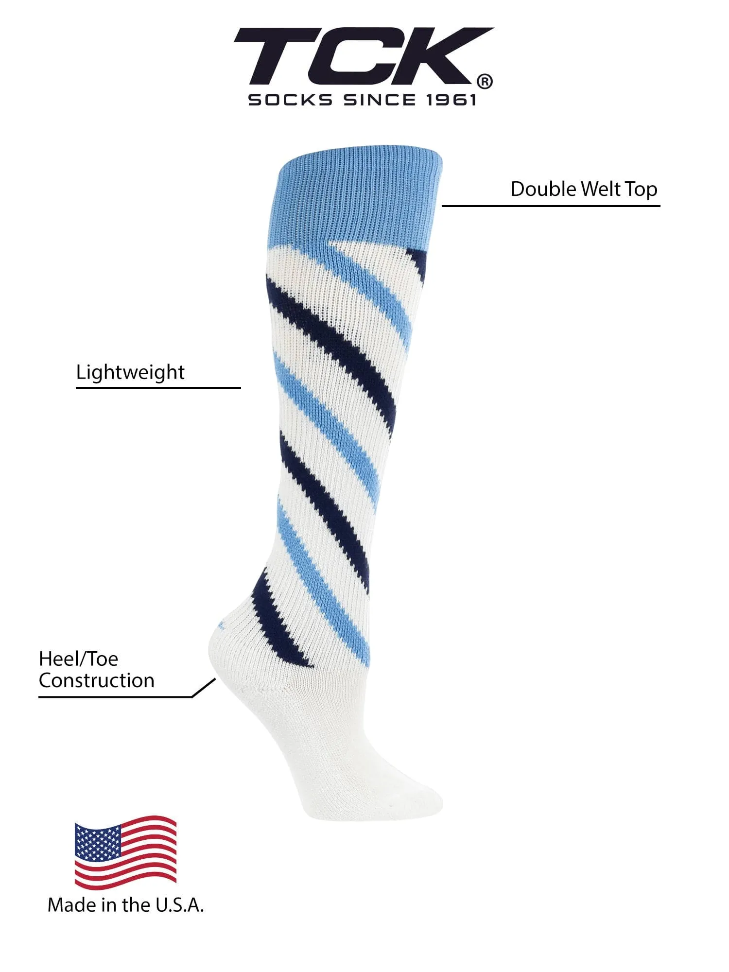 Candy Stripes Softball Socks Knee High