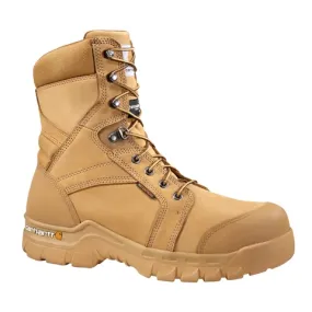 CARHARTT RUGGED FLEX 8-INCH INSULATED NON-SAFETY TOE WORK BOOT WHEAT NUBUCK CMF8058