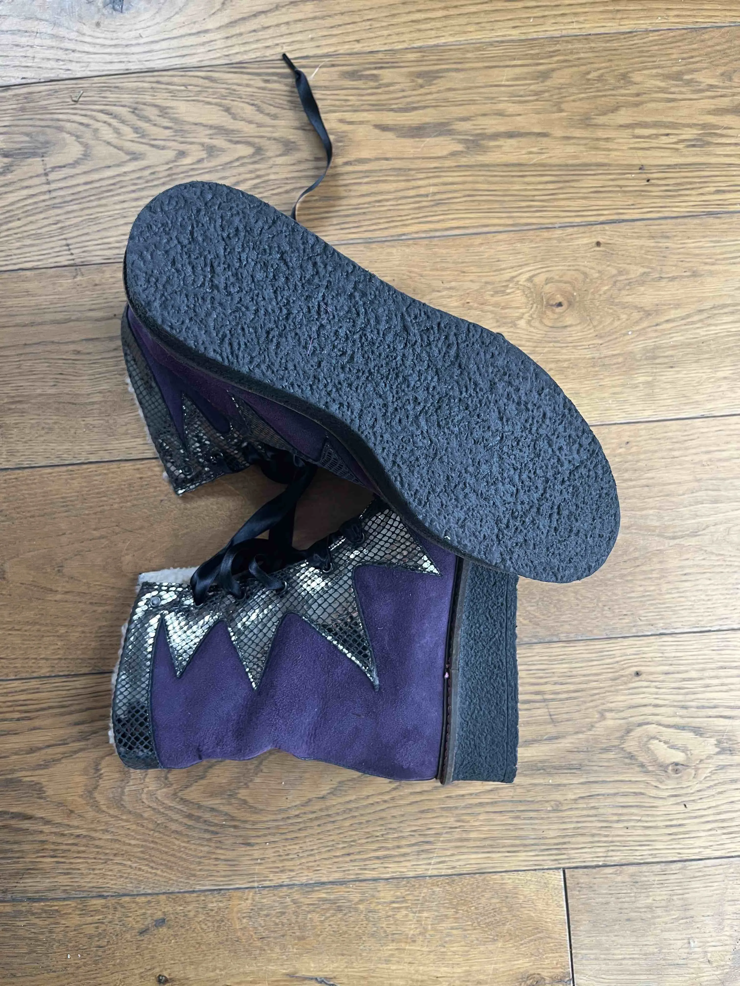 Chaude - Purple Sheepskin-last pairs 38 & 39