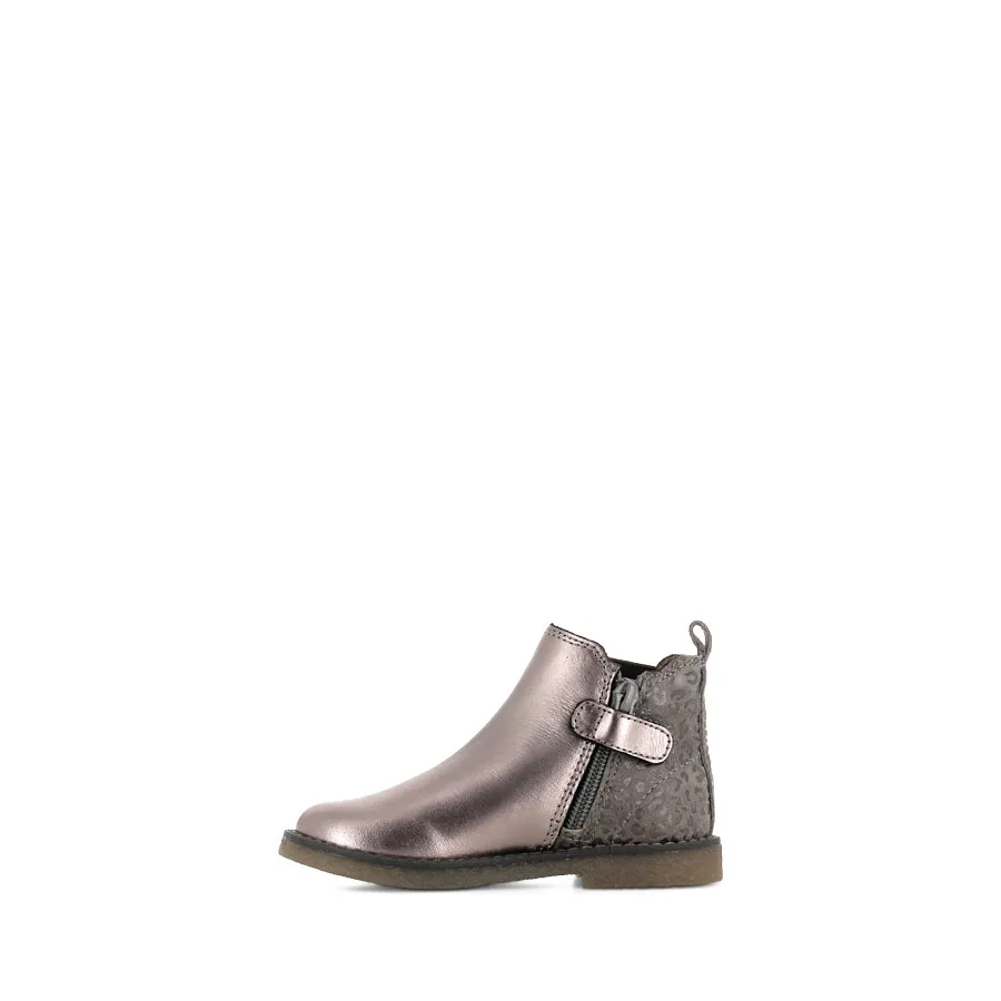 CHELSEA II JNR - PEWTER METALLIC LEATHER