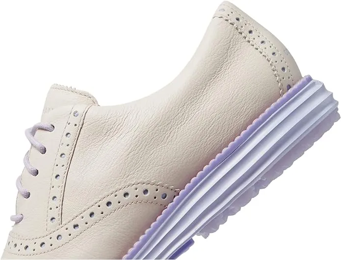 Cole Haan Originalgrand Shortwing Golf Silver Birch/Lavender Lace Up Sneakers