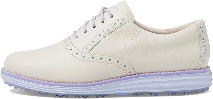 Cole Haan Originalgrand Shortwing Golf Silver Birch/Lavender Lace Up Sneakers