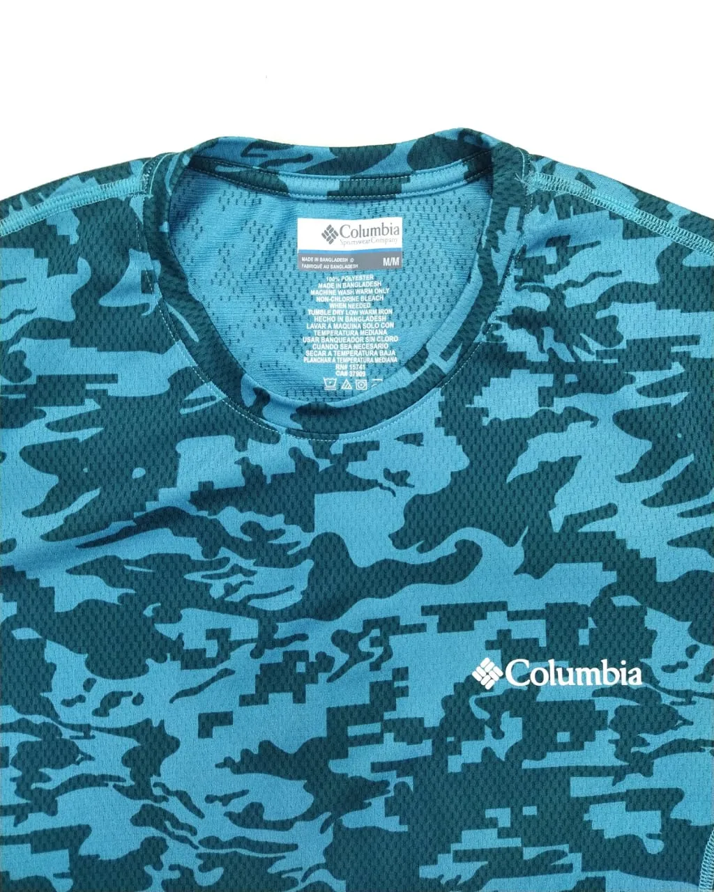 Columbia Short Sleeve T-Shirt  Glitch Blue/Green