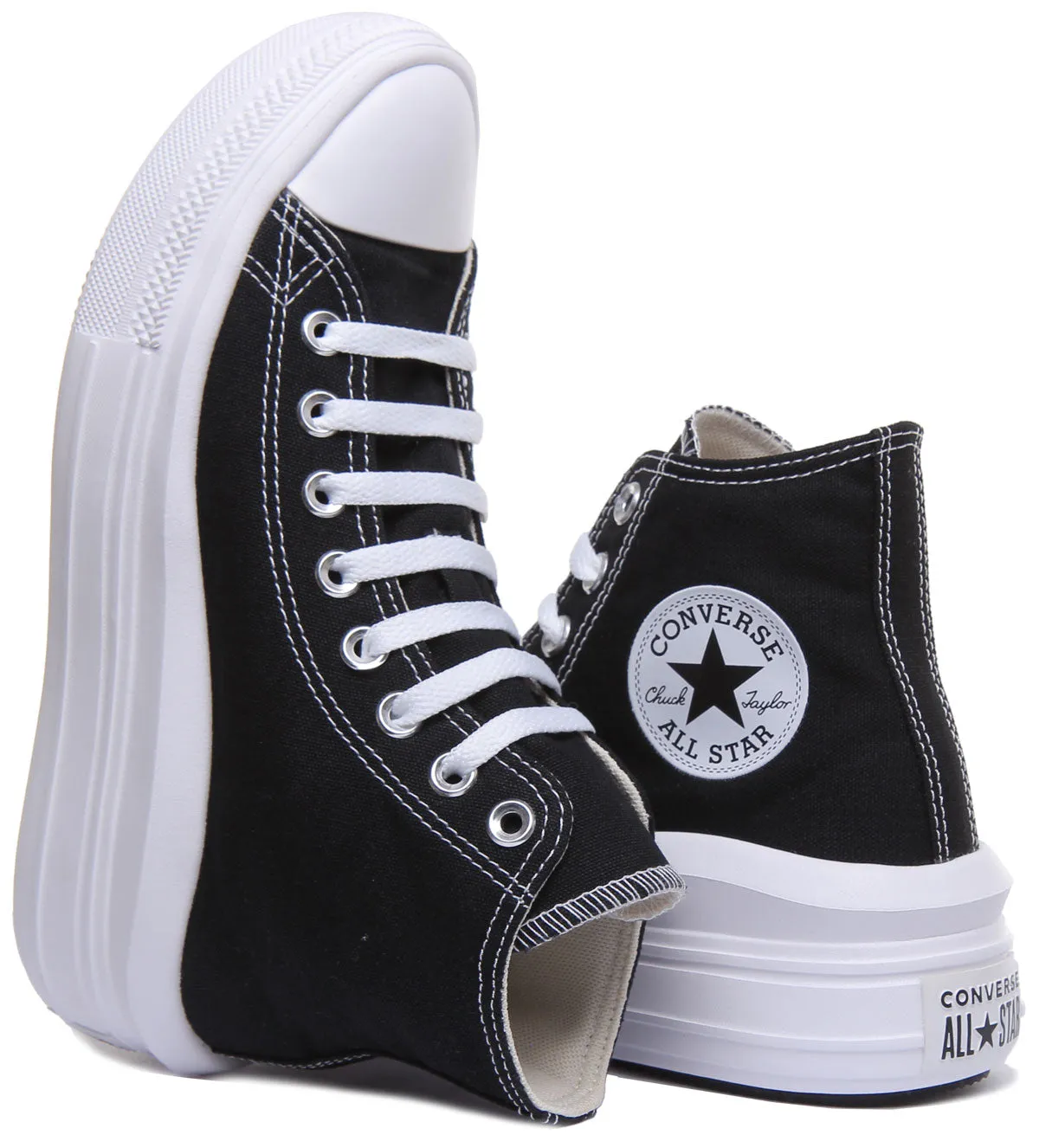 Converse 568497C CT All Star Hi Trainer In Black White For Women