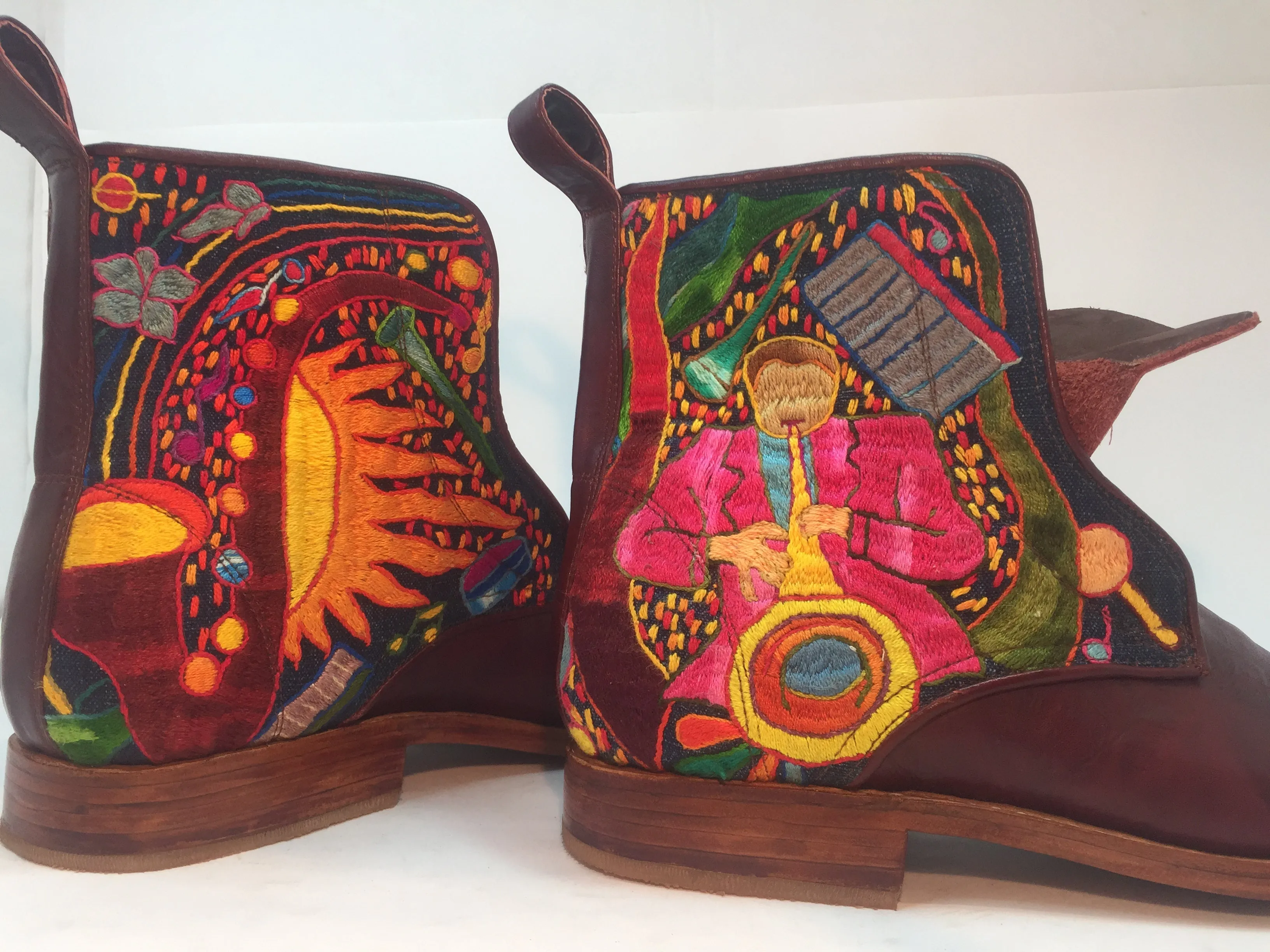 Embroidered Dream Boots - Trailblazer Collaboration