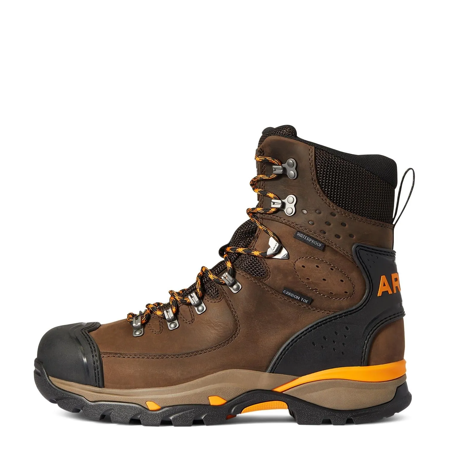 Endeavor 8in Waterproof Carbon Toe Work Boot Chocolate Brown