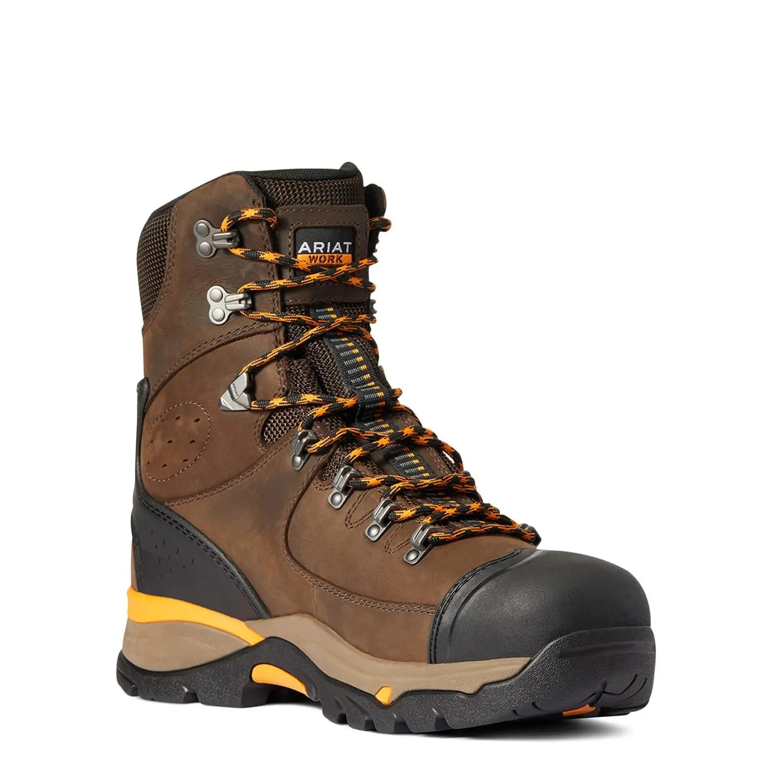 Endeavor 8in Waterproof Carbon Toe Work Boot Chocolate Brown