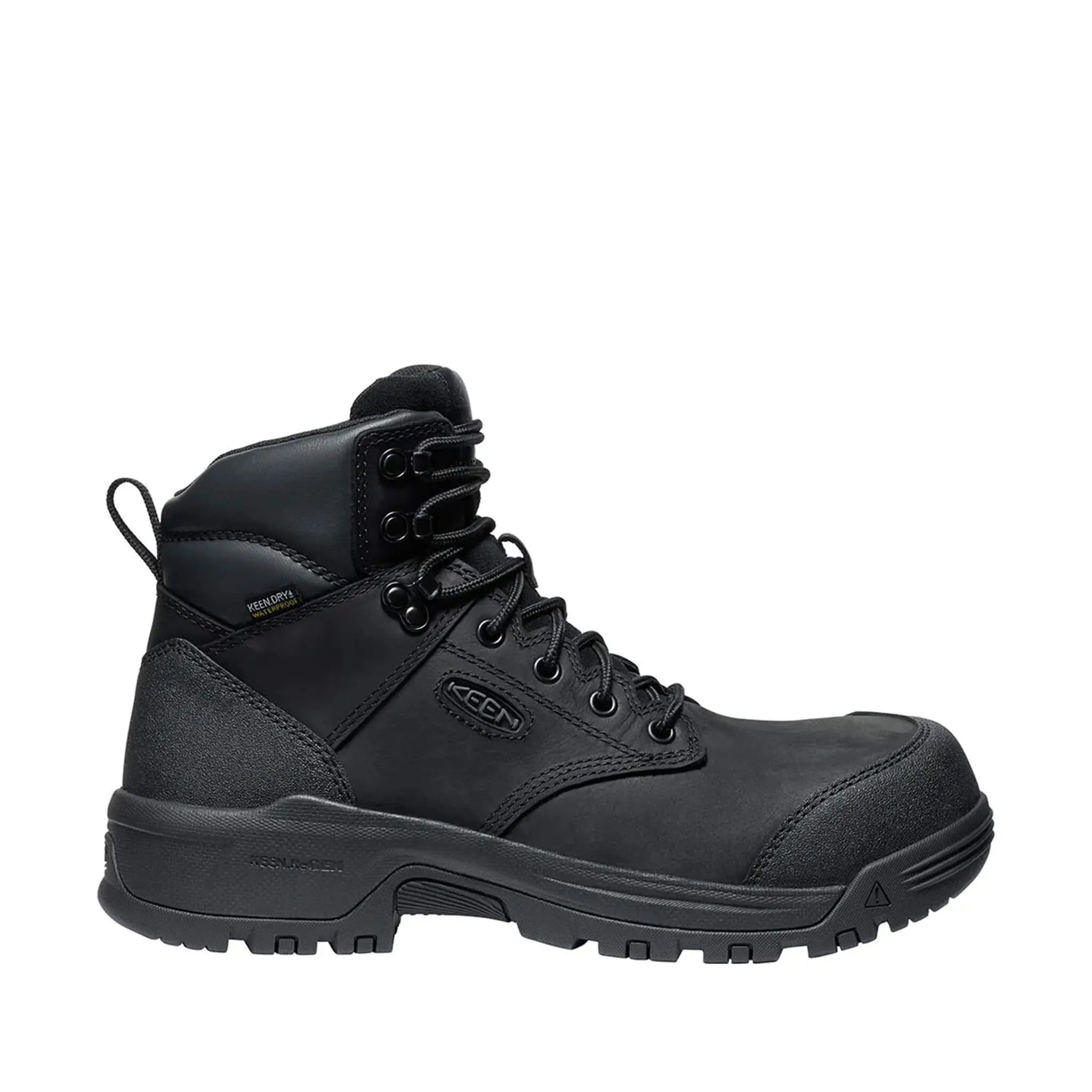 Evanston 6" Carbon-Toe Work Boot Waterproof Black Keen