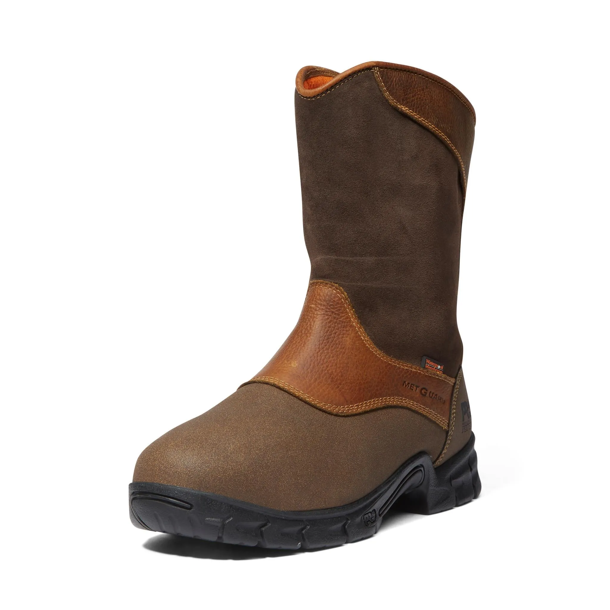 Excave Steel-Toe Met Guard WP Pull-On Work Boot Brown