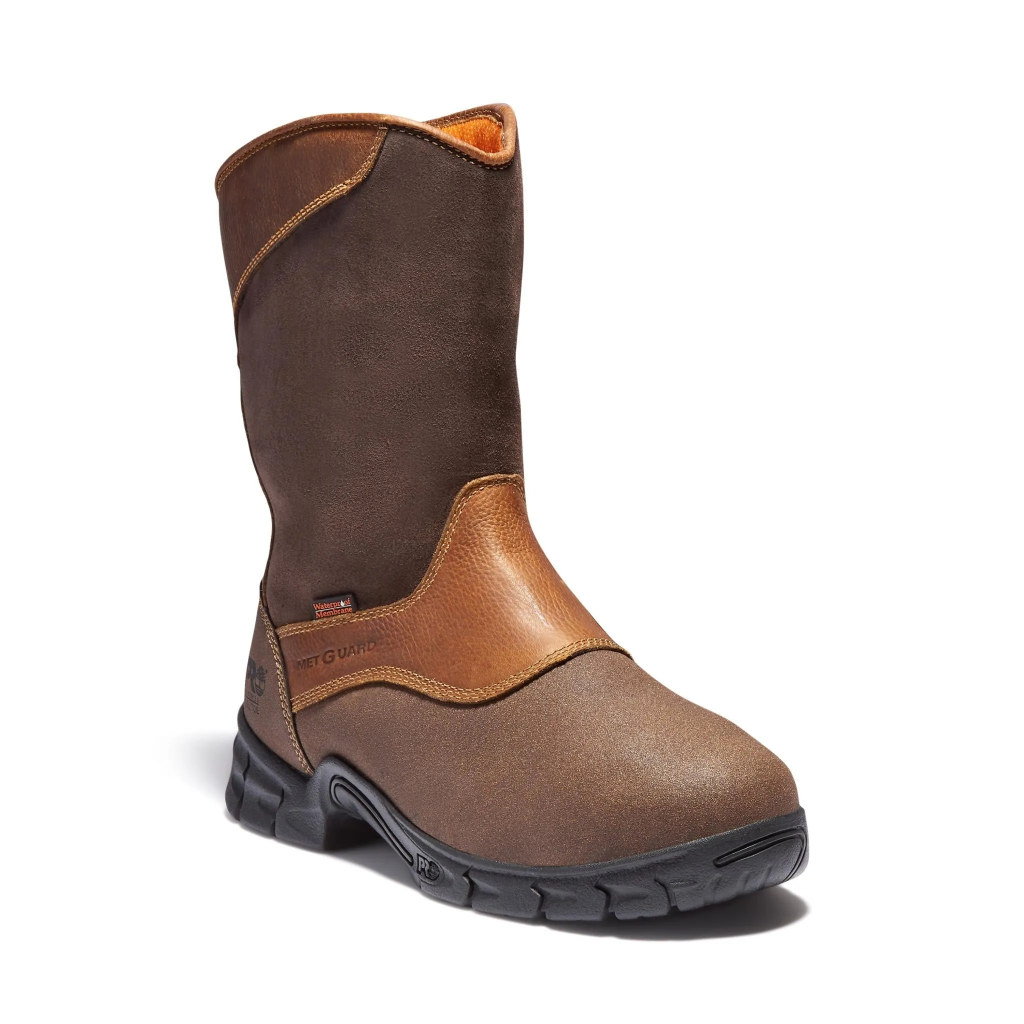 Excave Steel-Toe Met Guard WP Pull-On Work Boot Brown