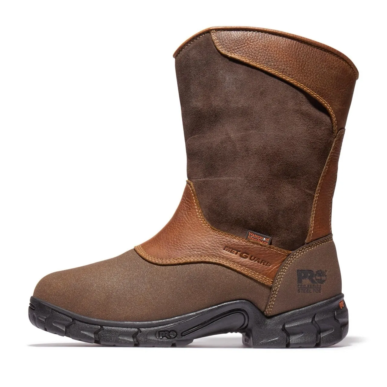 Excave Steel-Toe Met Guard WP Pull-On Work Boot Brown