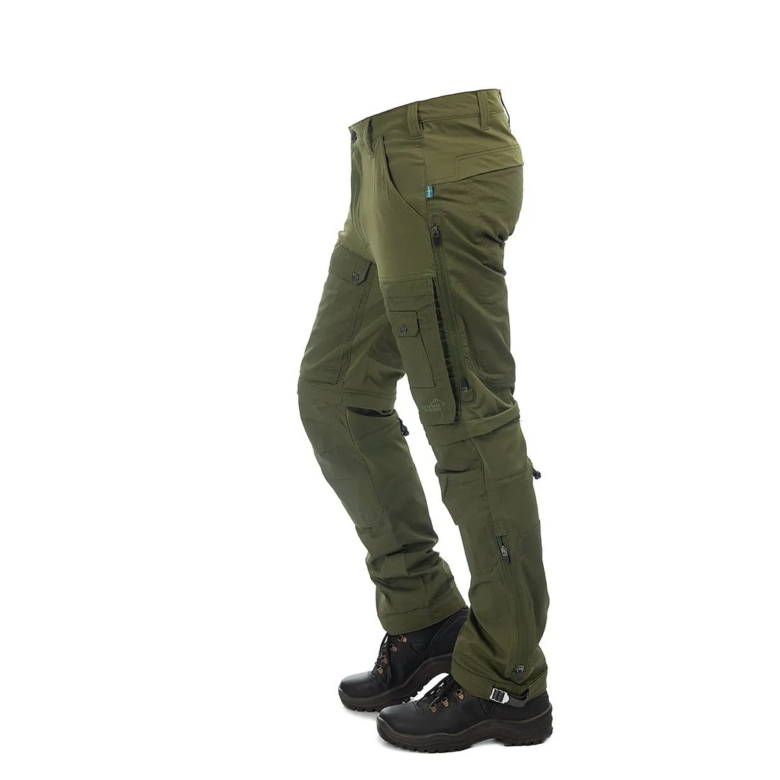 Flexible Zip-off Men Pant (Green)